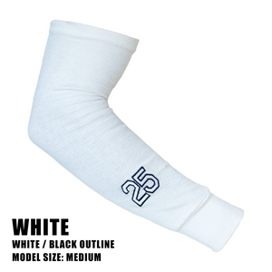 Custom Numbered Arm Sleeve - Cotton Medium / Black